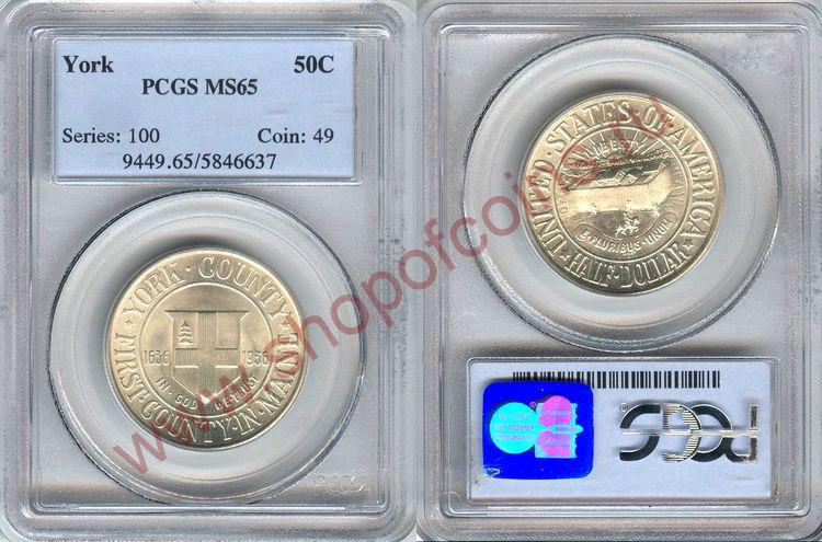 Half Dollar 1936  - York /  (, MS65 PCGS sertificated)