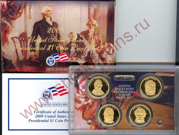2009 US Presidential $1 coins (proof 4 )