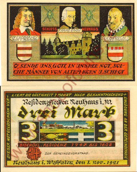 3  1921 - Neuhaus i. W. (SoC# 9.a)