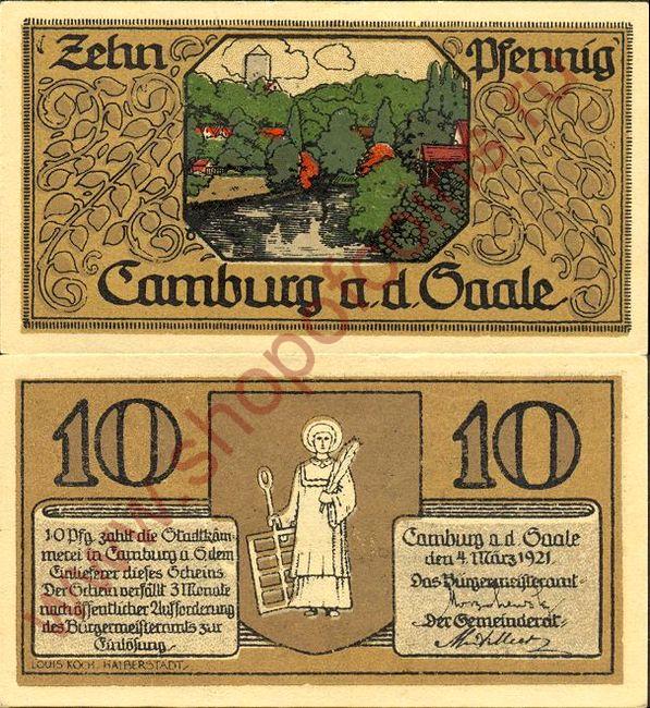 10  1921 - Camburg a.d. Saale (SoC# 3.a)