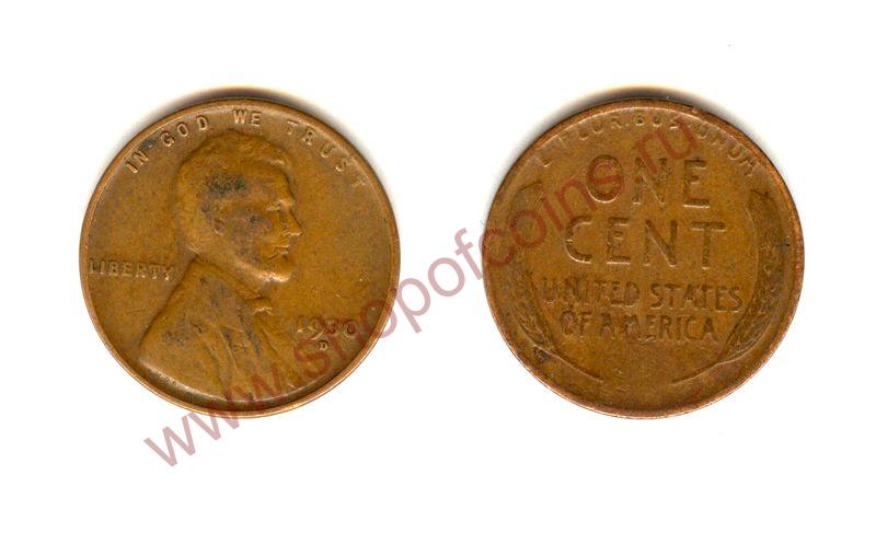 1  1930 D - Wheat Cent /  (VF)